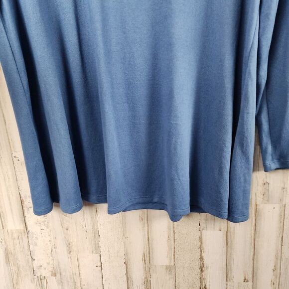 Lane Bryant Knit Long Sleeve Tunic Top Blue Size 14/16 - Picture 9 of 9